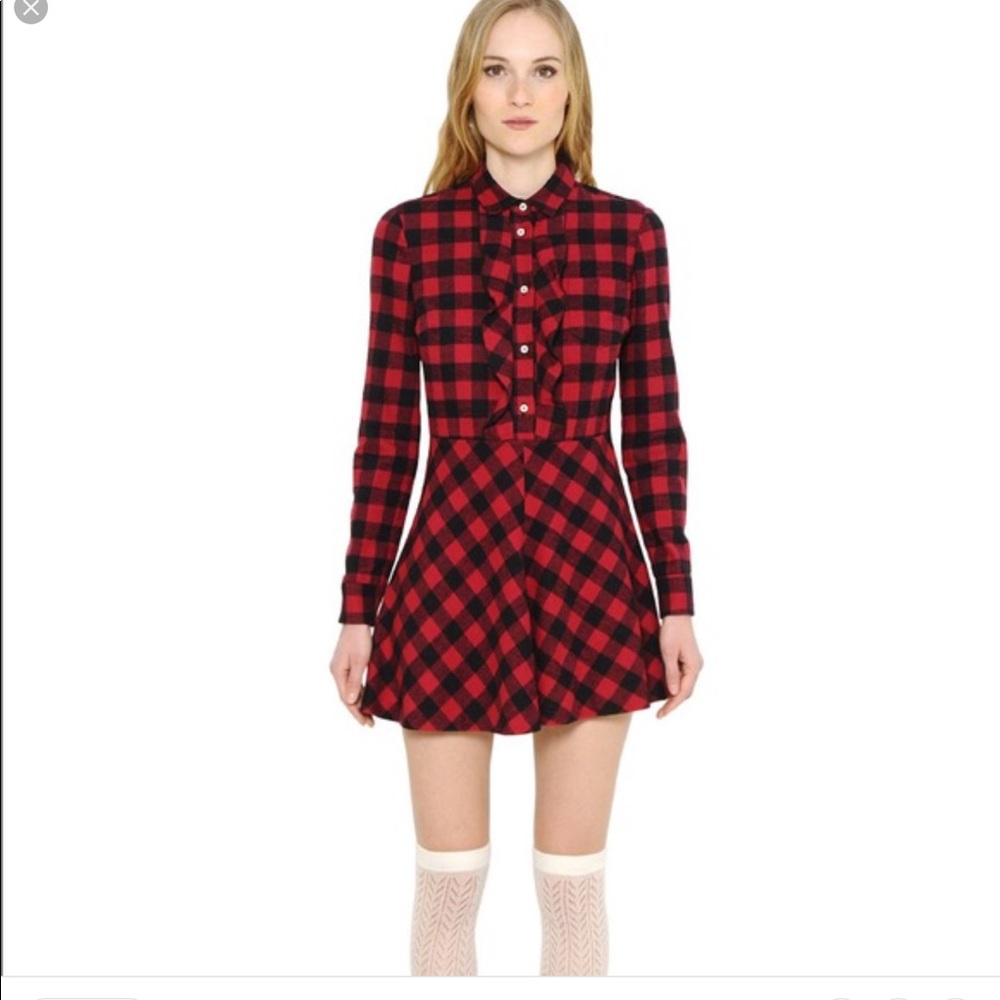 RED Valentino plaid dress